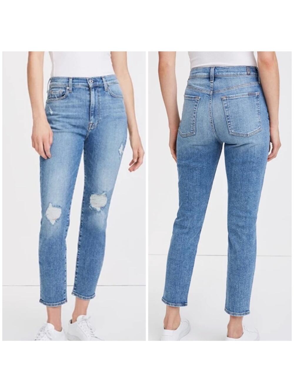 7 for All Mankind High Waist Ankle Skinny Jean Sloane Vintage